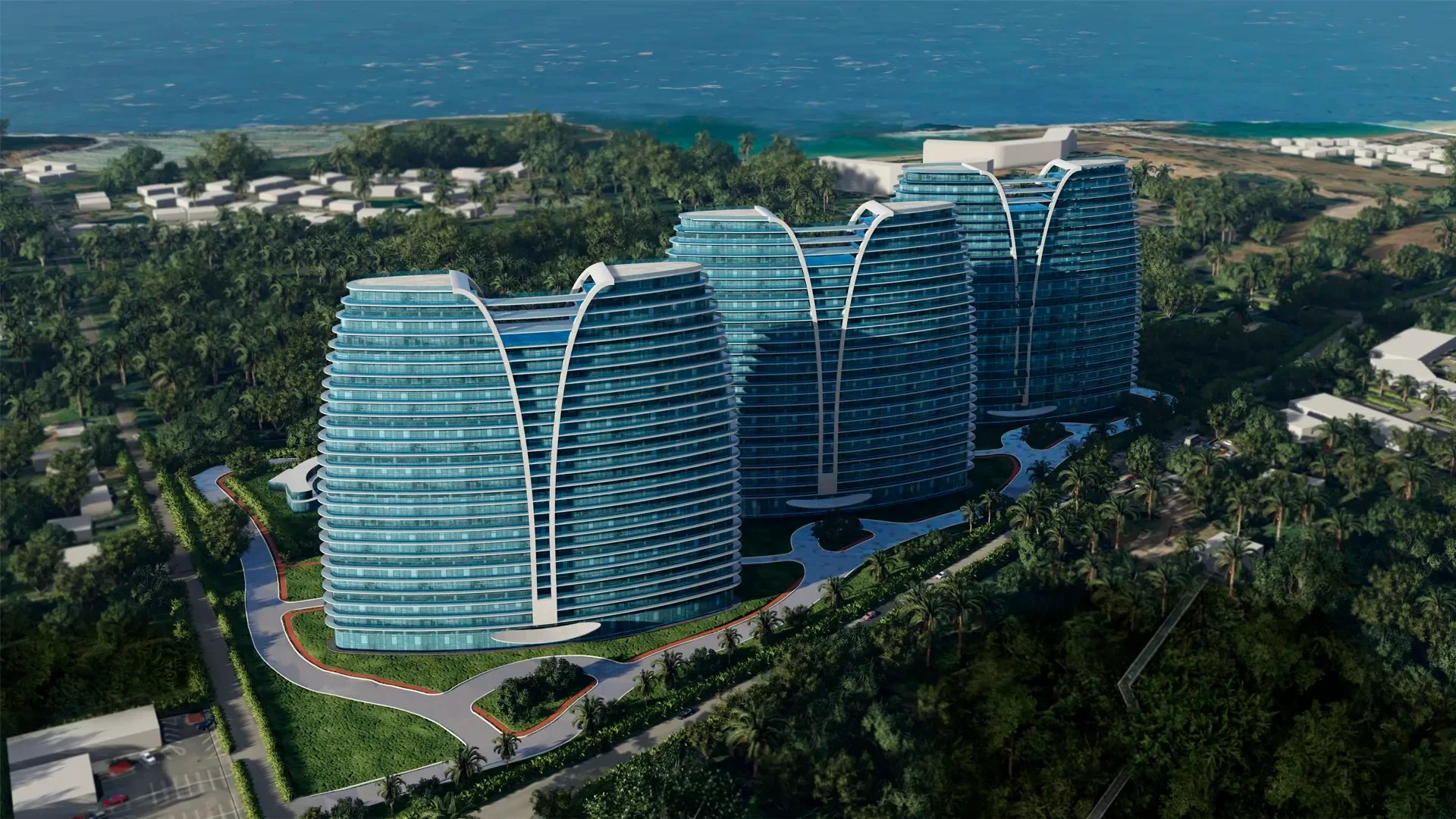 Ground gardens with ocean view